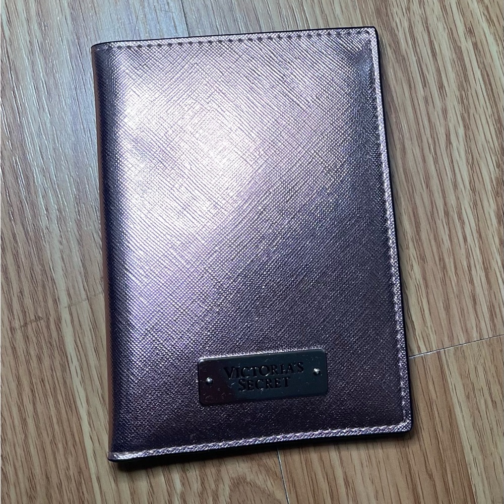 Victoria's Secret Metallic Pink Key & Card Holder Sleek Design